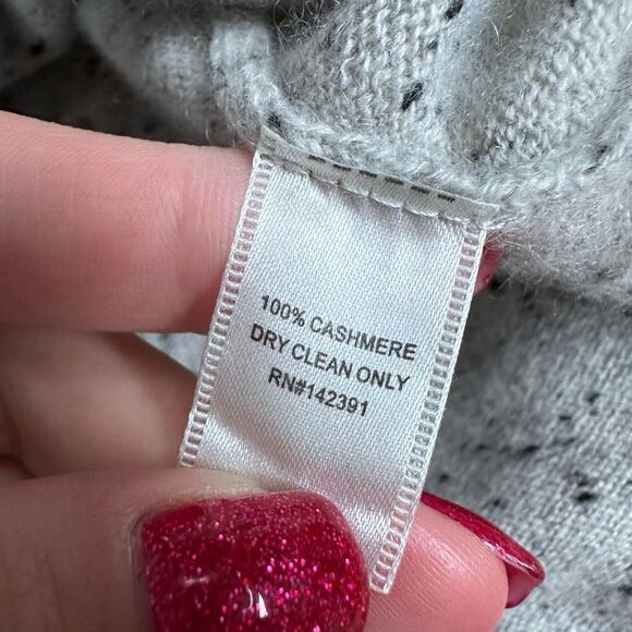 PROJECT SIZE XS GRAY 100% cashmere sweater cardigan long sleeve drop shoulder - Picture 3 of 4